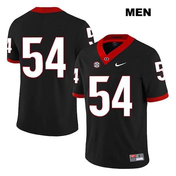 Georgia Bulldogs Men's Justin Shaffer #54 NCAA No Name Legend Authentic Black Nike Stitched College Football Jersey XYA8456OL